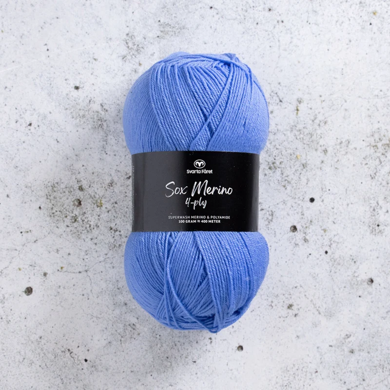 Svarta Fåret Sox Merino 4 ply 03 Studio blue