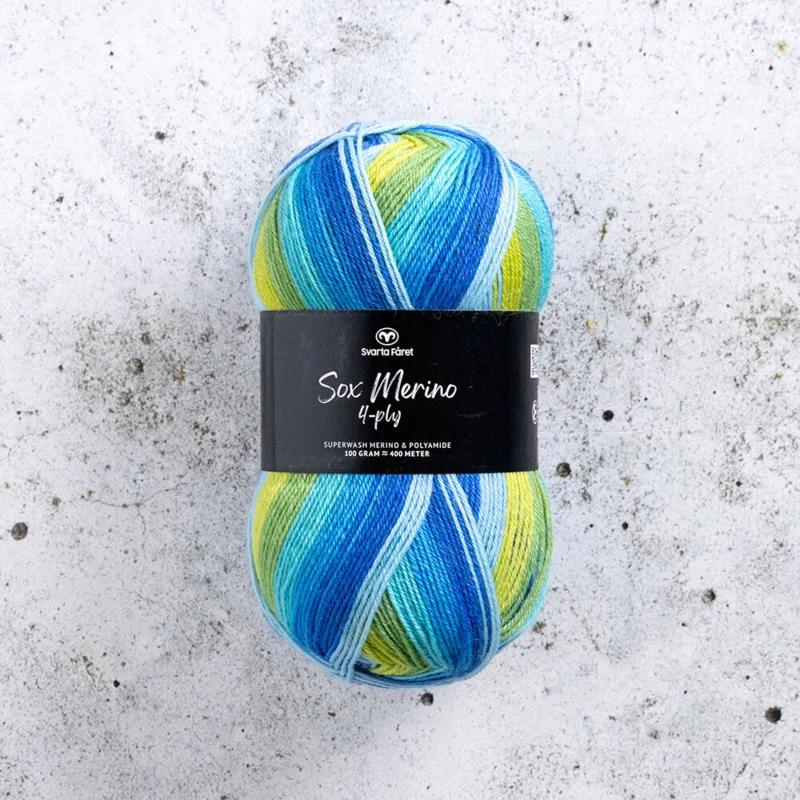 Svarta Fåret Sox Merino 4 ply 23 Shoreline