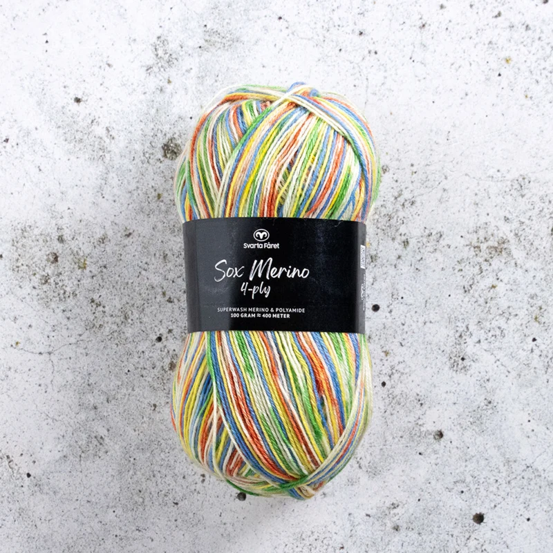 Svarta Fåret Sox Merino 4 ply 21 Funfair