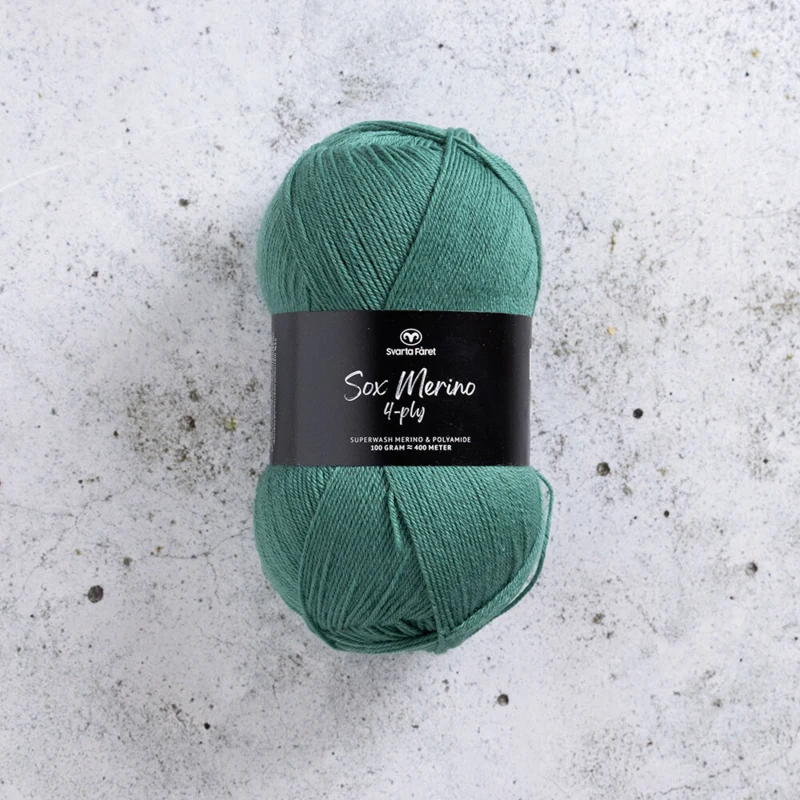 Svarta Fåret Sox Merino 4 ply 01 Teal ink