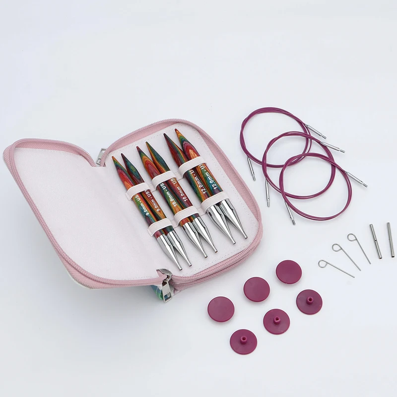 KnitPro Symfonie 2 Interchangeable Circular Needle Set, Chunky, 13 cm
