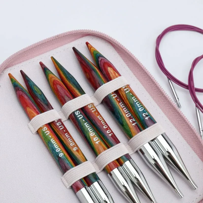 KnitPro Symfonie 2 Interchangeable Circular Needle Set, Chunky, 13 cm