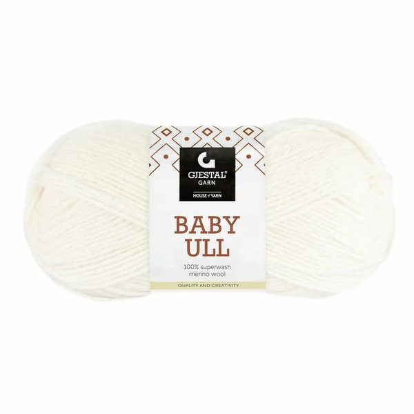 Gjestal Baby Ull 0010 White