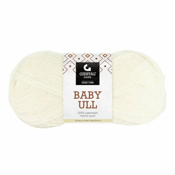 Gjestal Baby Ull 0020 Unbleached white