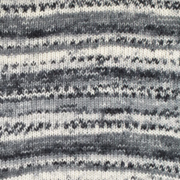DROPS Fabel Print 905 Salt and pepper