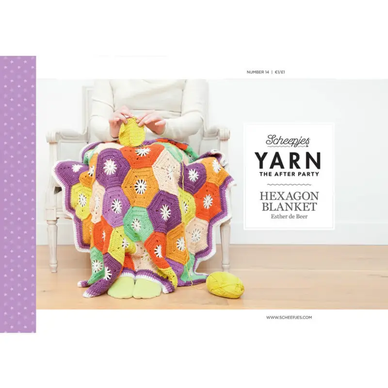 Pattern: The After Party No.14 English - Hexagon Blanket - can only be bought together with 1 ngl Whirl