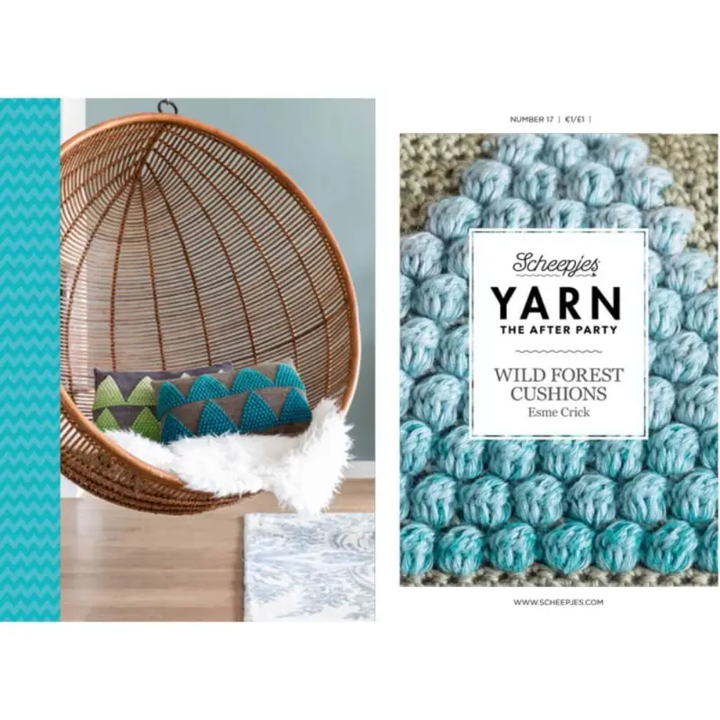 Pattern: The After Party No.17 English - Wild Forest Cushions - can only be bought together with 1 ngl Whirl