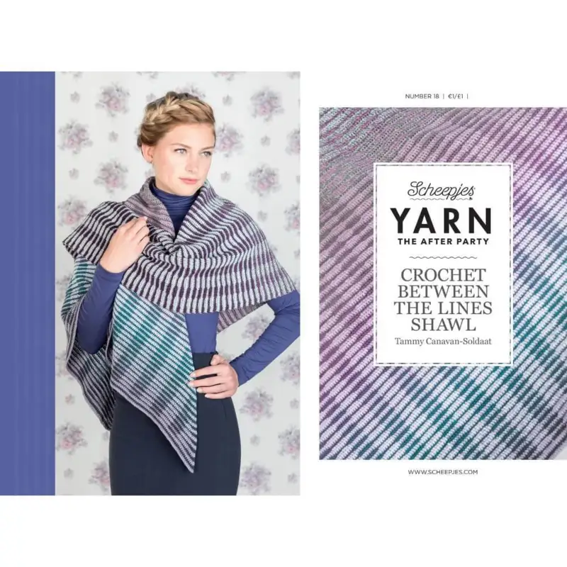 Pattern: The After Party No.18 English - CBTL Shawl - can only be bought with 1 ngl Whirl