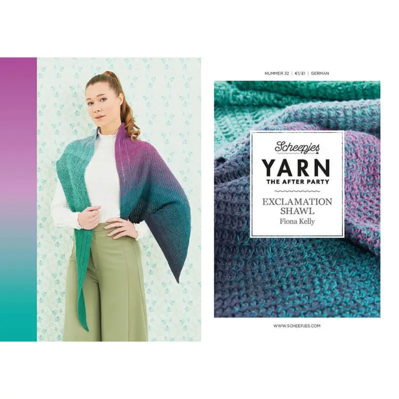 Pattern: The After Party No.32 English - Exclamation Shawl - can only be bought together with 1 ngl Whirl