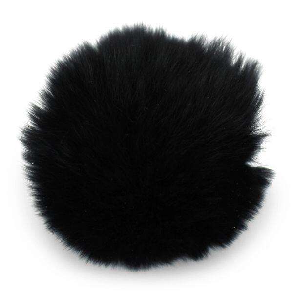 Pumpkin Rabbit hair 6 cm Black