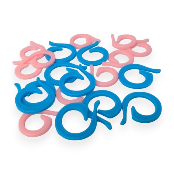 HobbyArts stitch markers, Open rings, 20 pcs