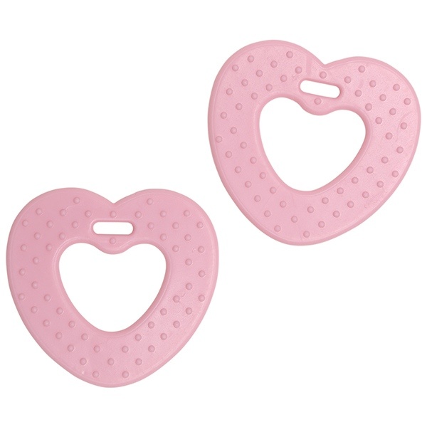 Go Handmade Teether Heart (2 pcs) 22061 Old rose