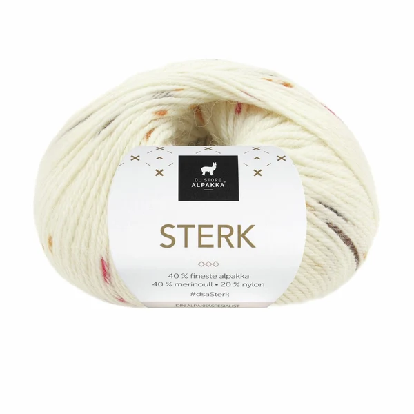 Du Store Alpakka Sterk 922 Natural/brown/red/saffron