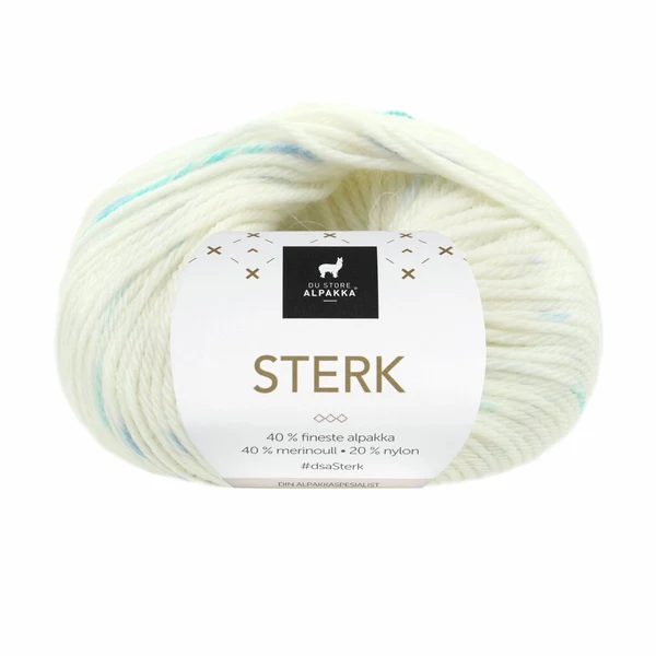 Du Store Alpakka Sterk 926 White/blue