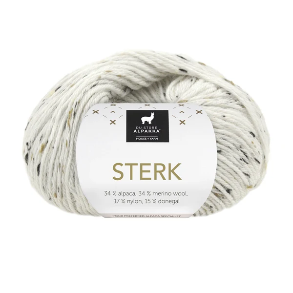 Du Store Alpakka Sterk 929 White tweed