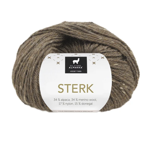 Du Store Alpakka Sterk 933 Brown marl tweed