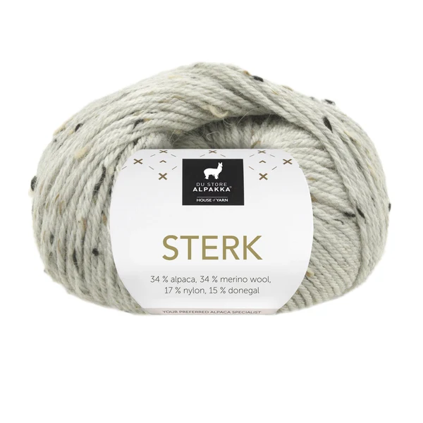 Du Store Alpakka Sterk 930 Light grey marl tweed