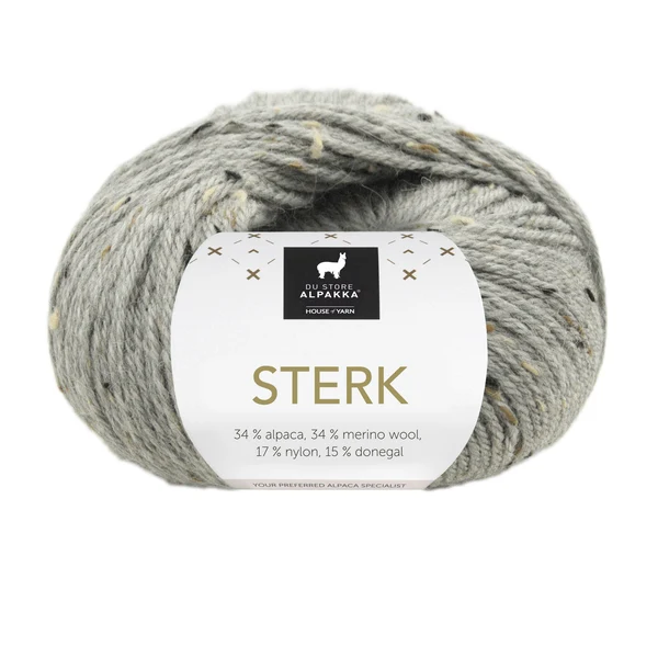 Du Store Alpakka Sterk 931 Grey marl tweed
