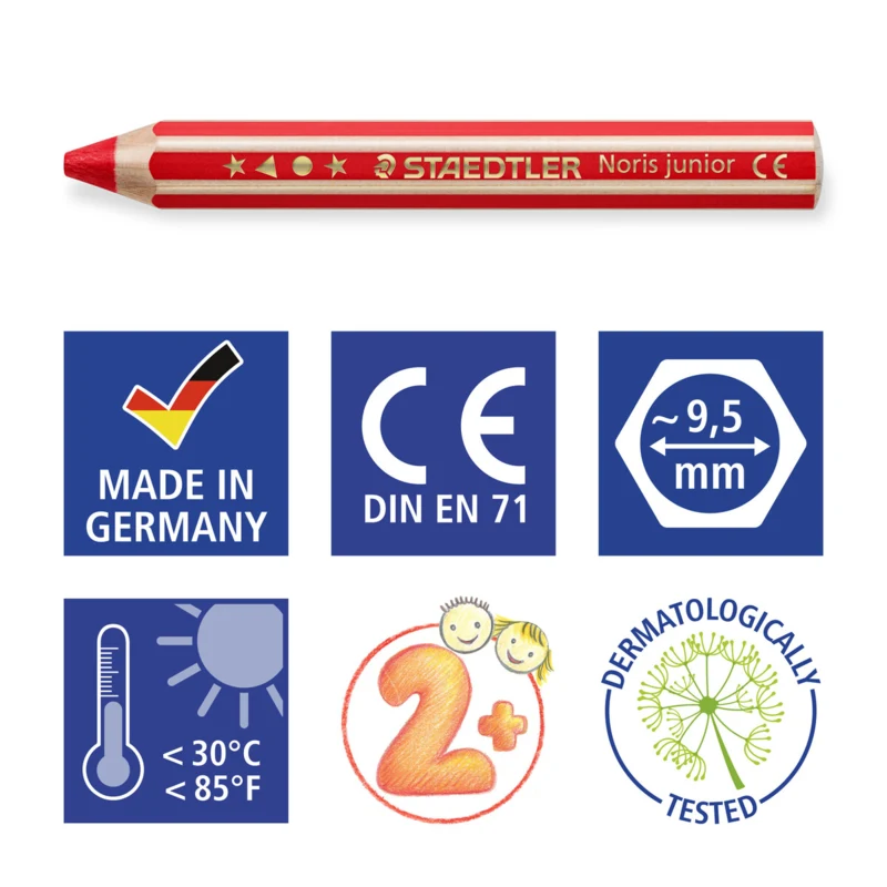 STAEDTLER Buddy 3-in-1 Colour Pencils, 18 pcs – Picto1