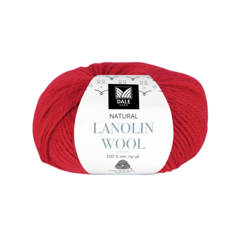 Dale Lanolin Wool 1407 Clear red
