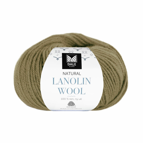Dale Natural Lanolin Wool 1458 Olive green