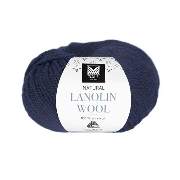 Dale Natural Lanolin Wool 1437 Dark indigo blue