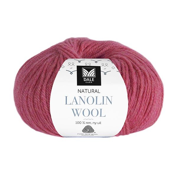 Dale Natural Lanolin Wool 1447 Raspberry heathered