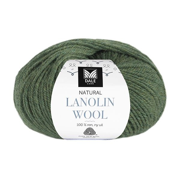Dale Natural Lanolin Wool 1449 Olive heathered