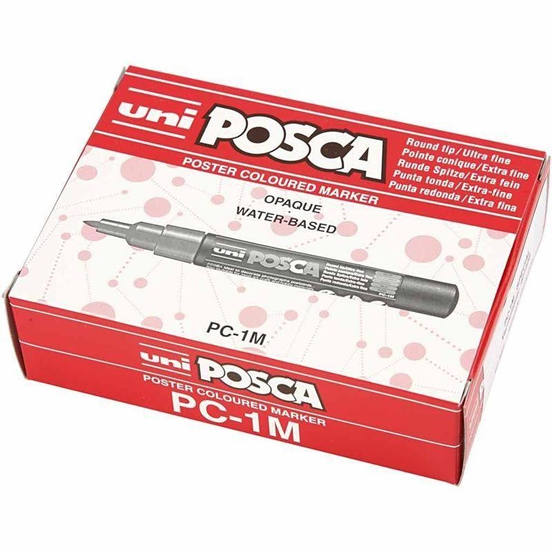 Uni Posca Tusch Extra fine, 12 stk