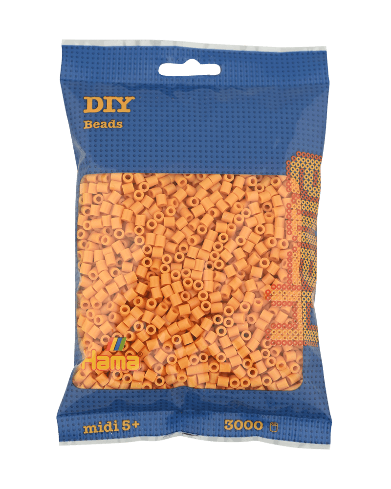 Hama Midi Beads, Solid color, 3000 pcs 201-60 Peter Plush Yellow