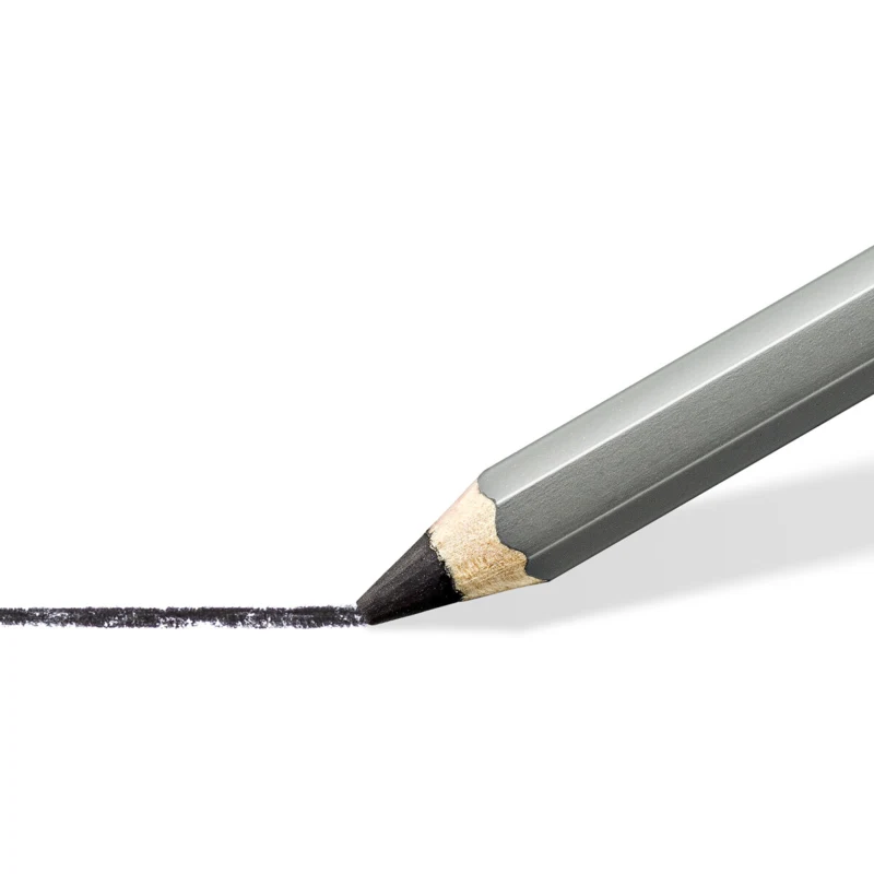 STAEDTLER March lumograph charcoal pencils & paper stump, 3 + 1 pcs – Closeup