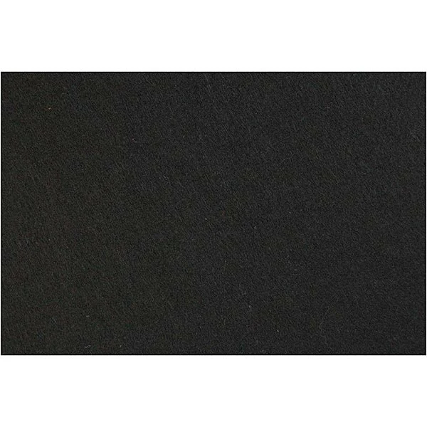 Hobbyfilt, Ark 42x60 cm, 3 mm, 1 ark Sort