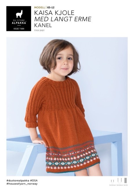 DSA65-12 Kaisa Dress with long sleeve Cinnamon