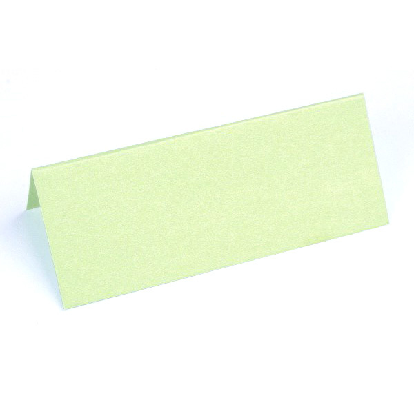 Paper Line Metallic Bordkort, 250 g, 7 x 10 cm, 10 stk Lime