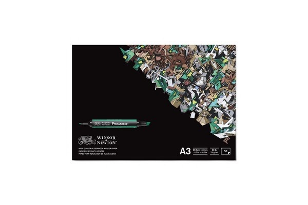 Bleedproof papirsblok A3, 50 ark