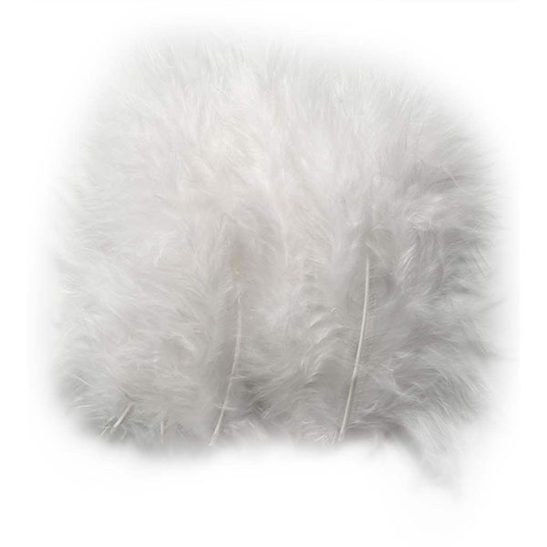 Dun, 5 - 12 cm, 15 stk Hvid