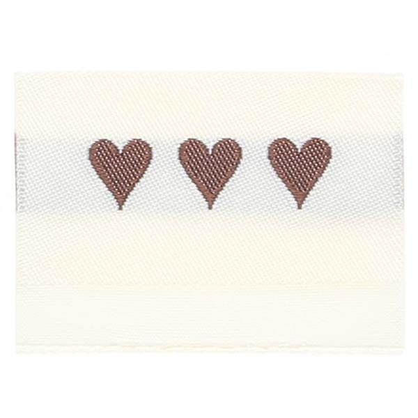 Go Handmade Vævet Label, Dobbeltsidet, 35 x 19 mm, 10 stk Bagside