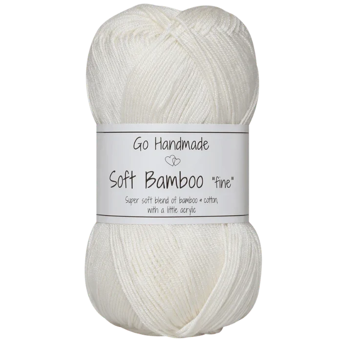 Go Handmade Soft Bamboo Fine 17426 Ivory