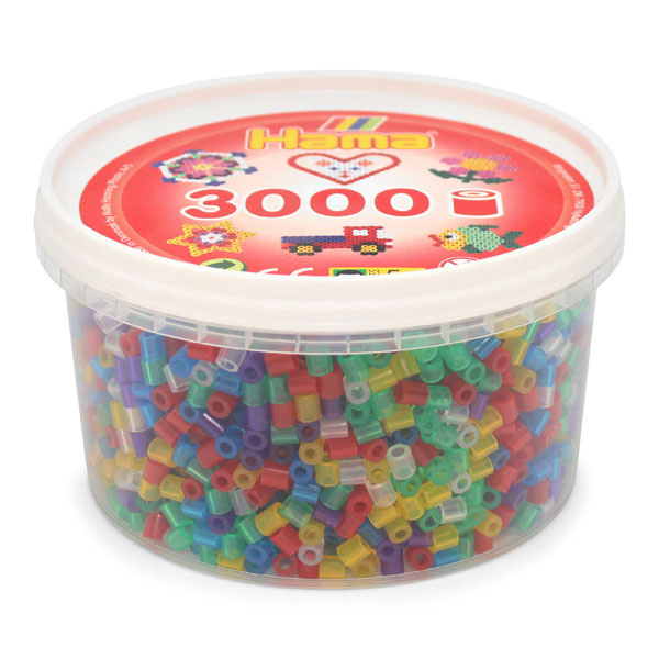 Hama Midi Perler i bøtte, 3000stk 210-53
