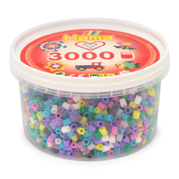 Hama Midi Perler i bøtte, 3000stk 210-69