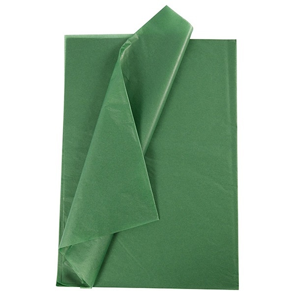 Silkepapir, 50 x 70 cm, 14 g, 25 ark Grøn