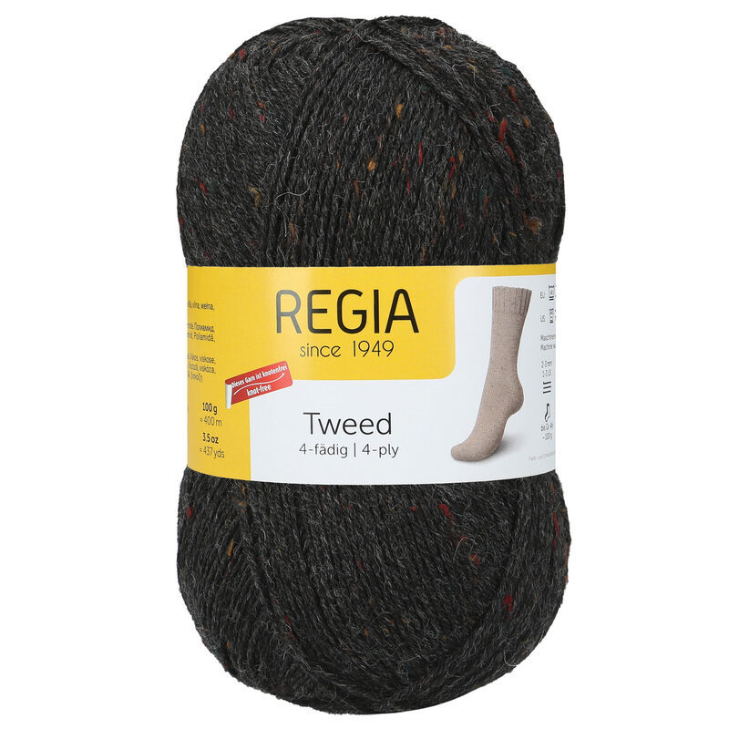 Regia Tweed 098 Anthrazit tweed