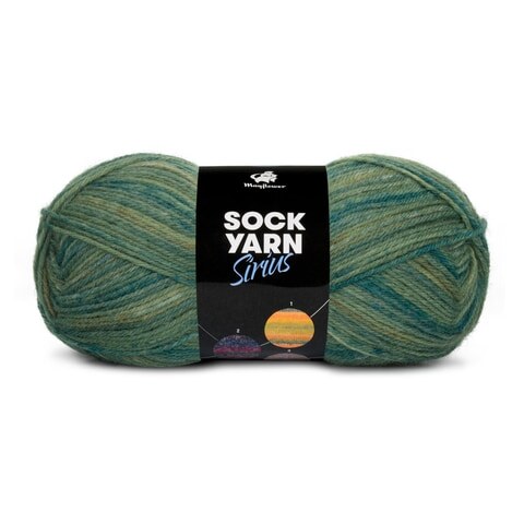 Mayflower Sock Yarn Universe Sirius 05 Green/Dark green/Army green