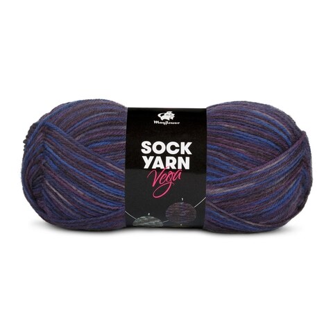 Mayflower Sock Yarn Universe Vega 01 Cobalt/Purple/Aubergine