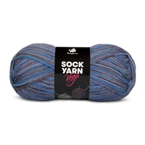 Mayflower Sock Yarn Universe Vega 04 Cornflower/Slate/Jeans blue
