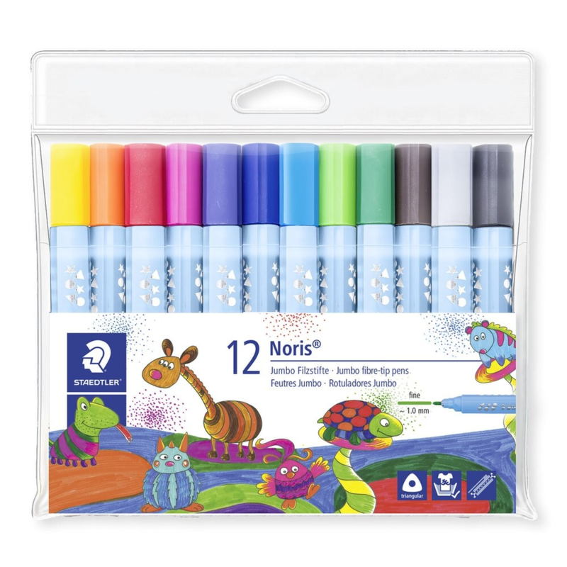 STAEDTLER Noris Jumbo pens, 12 pcs