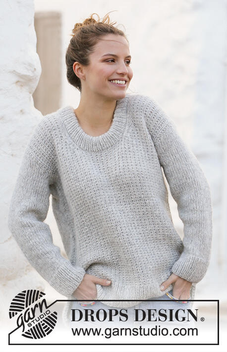 210-5 Rainy Day Sweater by DROPS Design