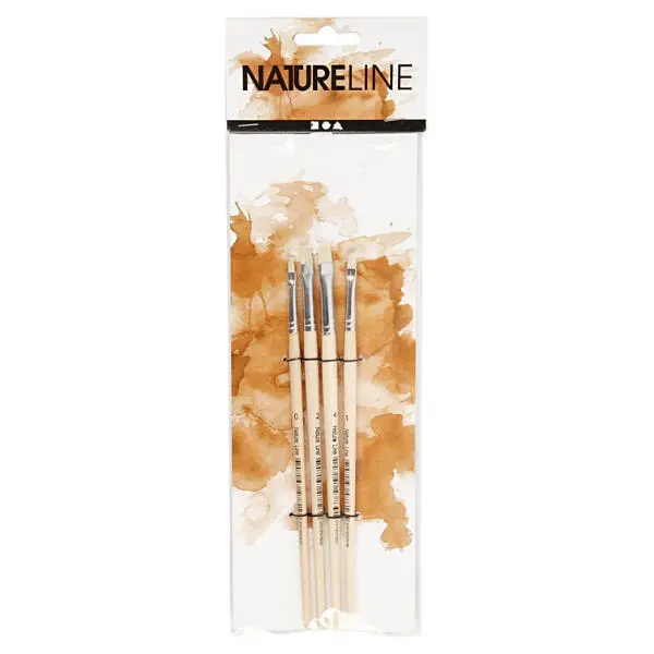 Nature Line Brushes, 4 pcs.