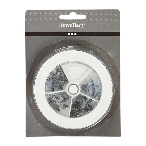Starter set with jewellery wire, dark grey metallic