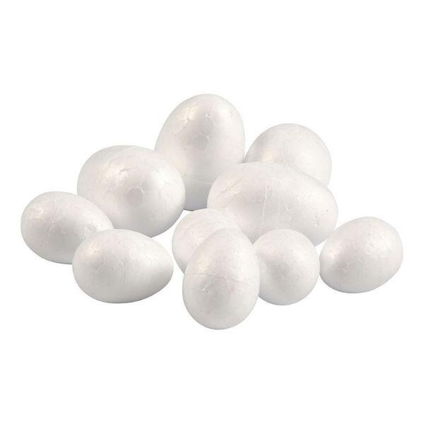 Polystyrene Eggs, 10 pcs